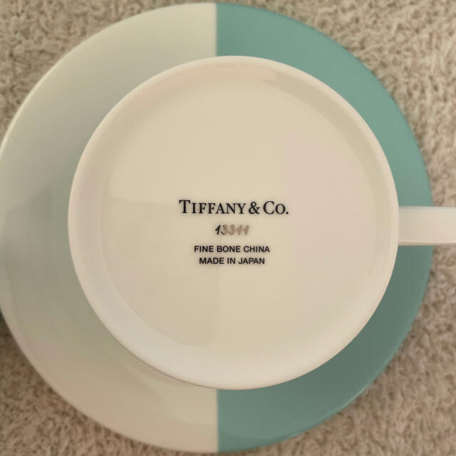 Tiffany & Co.(ティファニー)のTiffany ティファニー　カラーブロック　カップ＆ソーサー　2客セット　新品 インテリア/住まい/日用品のキッチン/食器(食器)の商品写真