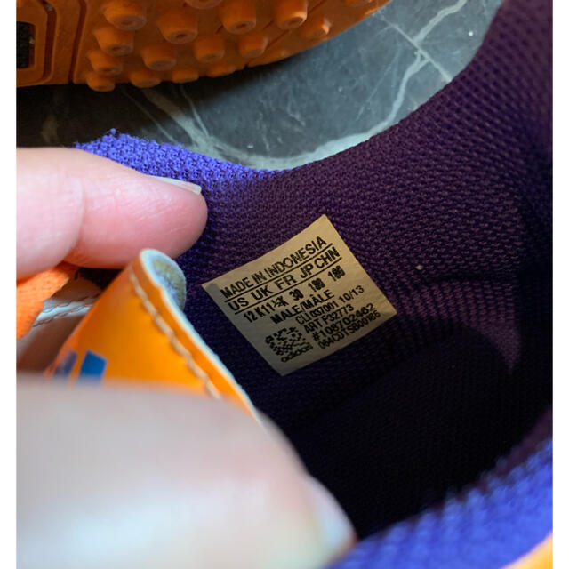 adidas(アディダス)のadidas サッカー　スパイク　オレンジ　スニーカー　18cm キッズ/ベビー/マタニティのキッズ靴/シューズ(15cm~)(スニーカー)の商品写真