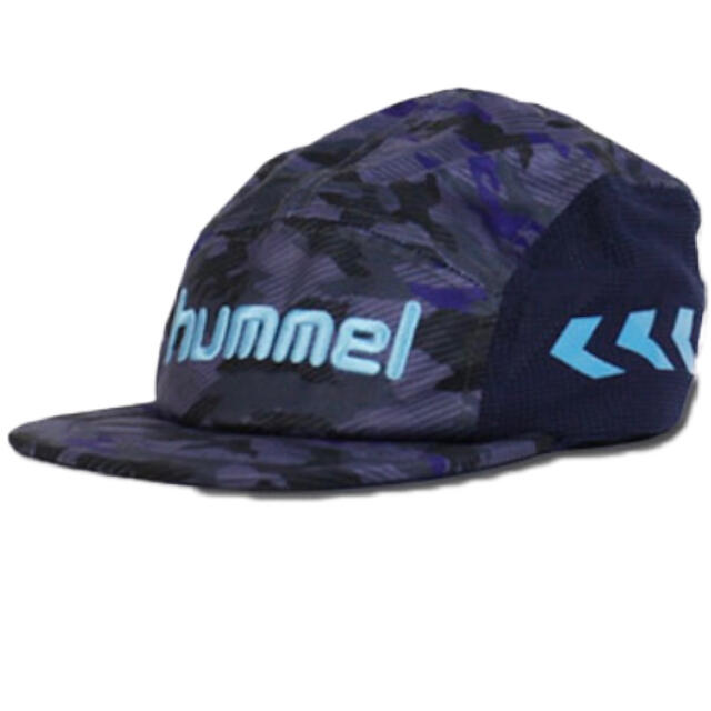 hummel(ヒュンメル)のヒュンメル 紺 ジュニア用キャップ スポーツ/アウトドアのサッカー/フットサル(ウェア)の商品写真