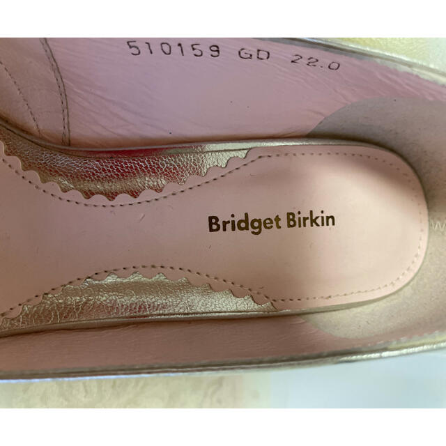 Bridget Birkin(ブリジットバーキン)の美品　ブリジッドバーキン　ゴールド　オープントゥ　パンプス レディースの靴/シューズ(ハイヒール/パンプス)の商品写真