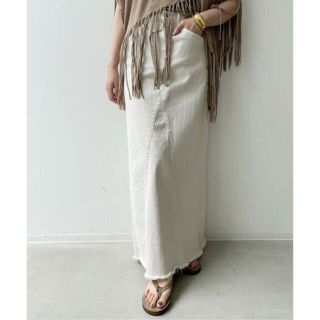 アパルトモンドゥーズィエムクラス(L'Appartement DEUXIEME CLASSE)のアパルトモン：GOODGRIEF!A Line Fringe Hem Skirt(その他)