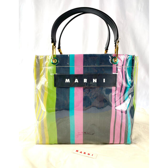 ゴールド仕様開閉☆セール中☆【新品】Marni マルニ Glossy Grip トートバッグ