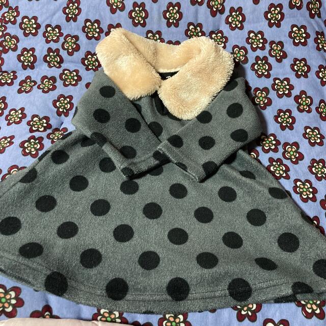 フリース　ワンピ キッズ/ベビー/マタニティのベビー服(~85cm)(ワンピース)の商品写真