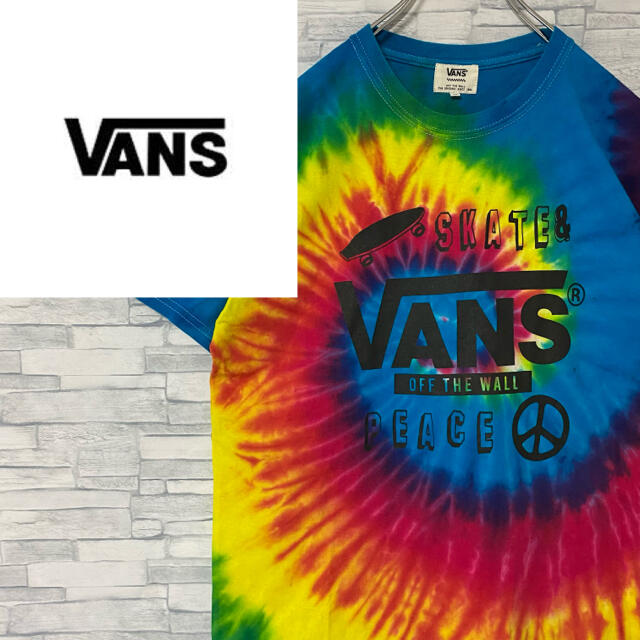 VANS(ヴァンズ)のバンズ VANS 半袖tシャツ ビッグロゴ タイダイ染め マルチカラー　M メンズのトップス(Tシャツ/カットソー(半袖/袖なし))の商品写真