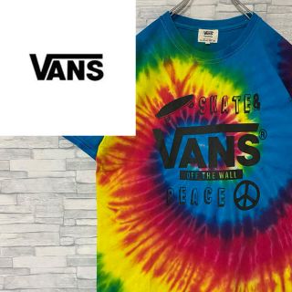 ヴァンズ(VANS)のバンズ VANS 半袖tシャツ ビッグロゴ タイダイ染め マルチカラー　M(Tシャツ/カットソー(半袖/袖なし))