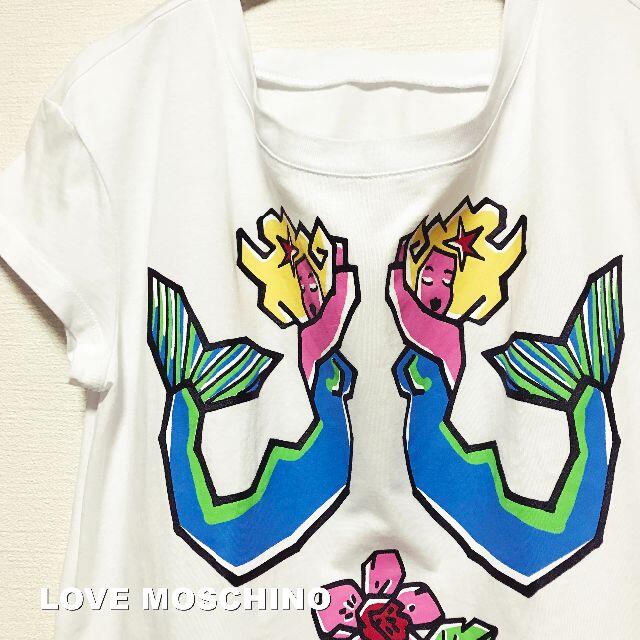 MOSCHINO(モスキーノ)の【Love Moschino】ラブモスキーノ Mermaid SIN カットソー レディースのトップス(Tシャツ(半袖/袖なし))の商品写真