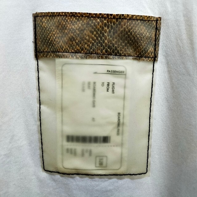 Ameri VINTAGE(アメリヴィンテージ)の【値下げ】Amerivintage*TAG POCKET TEE ﾎﾜｲﾄ レディースのトップス(Tシャツ(半袖/袖なし))の商品写真