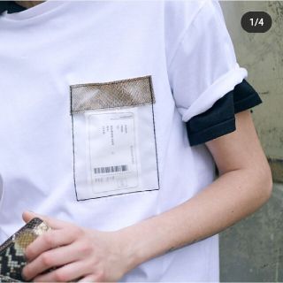 アメリヴィンテージ(Ameri VINTAGE)の【値下げ】Amerivintage*TAG POCKET TEE ﾎﾜｲﾄ(Tシャツ(半袖/袖なし))