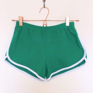 アメリカンアパレル(American Apparel)の【アメリカンアパレル】カットソー ショートパンツ グリーン M(ショートパンツ)