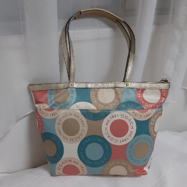 COACH - コーチ トートバッグ カラフルの通販 by mog's shop|コーチ