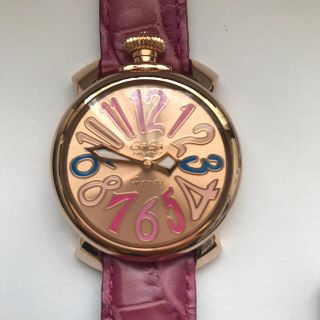 ガガミラノ(GaGa MILANO)のガガミラノマヌアーレ 40mm5021GD.KALA ハワイ限定 国内正規品美品(腕時計)