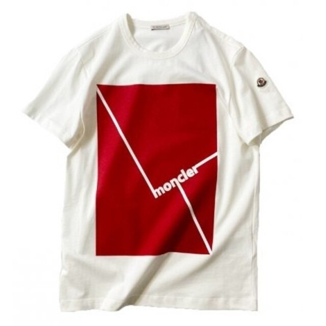 入手困難】 MONCLER モンクレール Tシャツ XL クルーネック 白 【驚き
