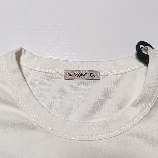 f10918c70510素材【入手困難】 MONCLER モンクレール Tシャツ XL クルーネック 白