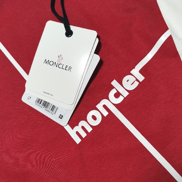MONCLER(モンクレール)の【入手困難】 MONCLER モンクレール Tシャツ XL クルーネック 白 メンズのトップス(Tシャツ/カットソー(半袖/袖なし))の商品写真