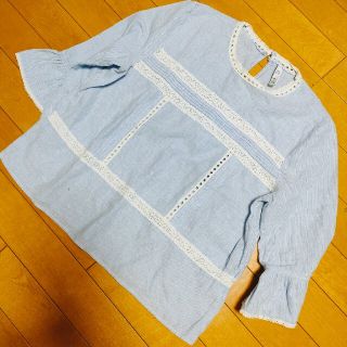 ザラ(ZARA)のザラ、ストライプ、トップス(シャツ/ブラウス(長袖/七分))