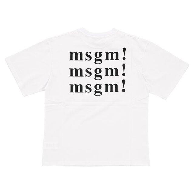 ▼MSGM Tシャツ 2542MDM185 184798 01ホワイト M 2