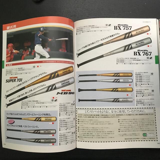 ミズノ　ベースボールカタログ96 97 2冊セット スポーツ/アウトドアの野球(記念品/関連グッズ)の商品写真