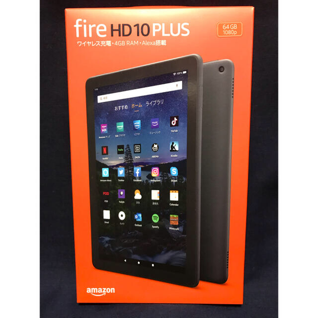 新品 Fire HD 10 Plus 64GB タブレット 10.1インチ HD スマホ/家電/カメラのPC/タブレット(タブレット)の商品写真