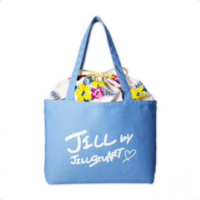 JILL by JILLSTUART(ジルバイジルスチュアート)のsweet JILLSTUART アロハ柄巾着つきトート レディースのバッグ(トートバッグ)の商品写真