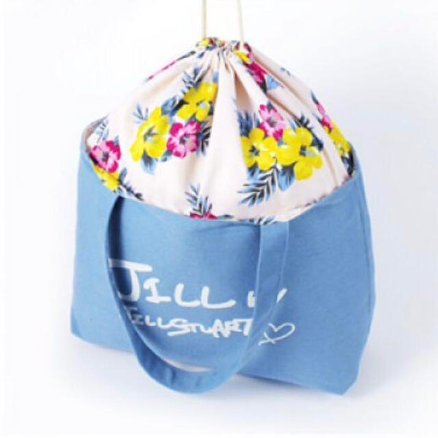 JILL by JILLSTUART(ジルバイジルスチュアート)のsweet JILLSTUART アロハ柄巾着つきトート レディースのバッグ(トートバッグ)の商品写真