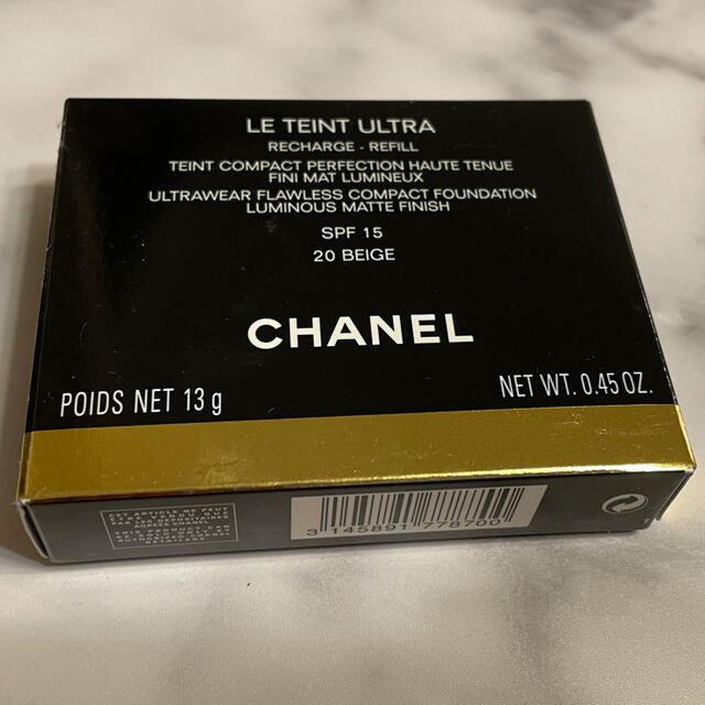 CHANEL(シャネル)のシャネル ル タン ウルトラ トゥニュ コンパクト 20 ベージュ（リフィル）… コスメ/美容のベースメイク/化粧品(ファンデーション)の商品写真