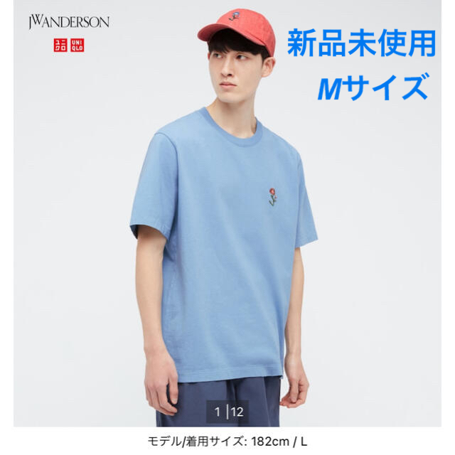 UNIQLO(ユニクロ)のユニクロ×JWアンダーソン　コラボ　クールネックT メンズのトップス(Tシャツ/カットソー(半袖/袖なし))の商品写真