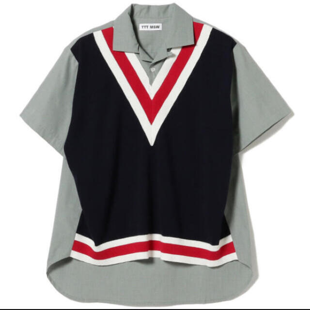 TTT_MSW 21ss Knit Vest Docking Shirt 【福袋セール】 10780円引き