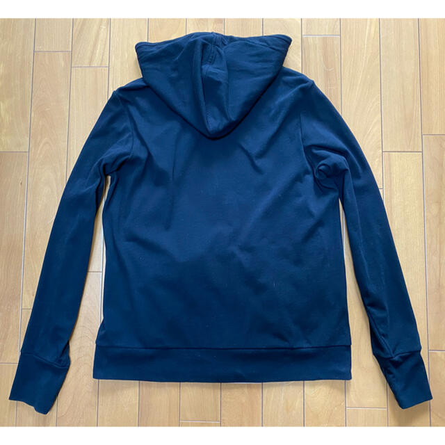 UNIQLO(ユニクロ)のUNIQLO LIGHT SWEAT PARKA ライトスウェットパーカ XL黒 レディースのトップス(パーカー)の商品写真