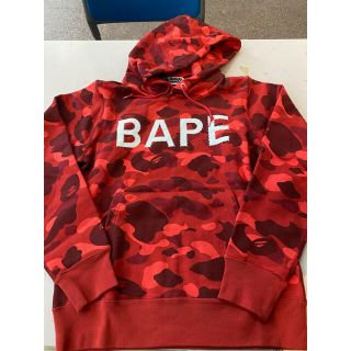 アベイシングエイプ(A BATHING APE)のAPE カラーカモ ラインストーン パーカー M(パーカー)