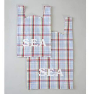 シー(SEA)のsea madras check sustainable bag エコバッグ(エコバッグ)