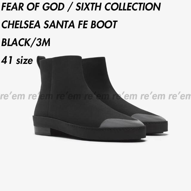 FEAR OF GOD フィアオブゴッド CHELSEA SANTA FE BOOT チェルシー サイドジップ ブーツ ブラック