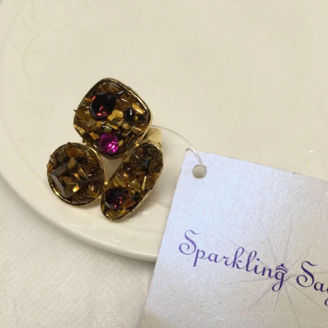 PAPILLONNER(パピヨネ)のSparkling Sage リング レディースのアクセサリー(リング(指輪))の商品写真