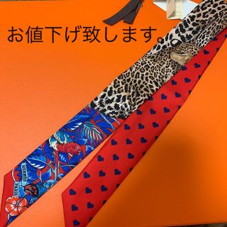 エルメス ツイリー バンダナ/スカーフ(レディース)（レオパード）の 