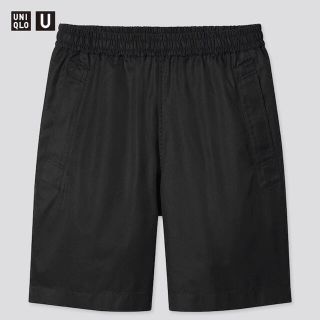 ユニクロ(UNIQLO)のユニクロ ユー イージーワイドフィットショートパンツ Sサイズ／ブラック 新品！(ショートパンツ)