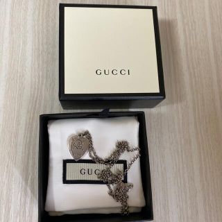 グッチ(Gucci)のgucci ghost グッチ ゴースト ネックレス ペンダント ハート(ネックレス)