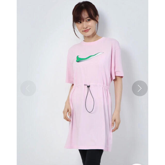 NIKE(ナイキ)のNIKE Tシャツ アイコン クラッシュ ドレス　M ピンク レディースのトップス(Tシャツ(半袖/袖なし))の商品写真