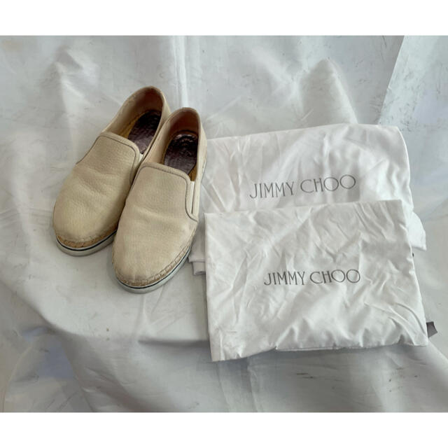 JIMMY CHOO(ジミーチュウ)の値下可 ジミーチュウ Jimmy choo エスパドリーユ 37 レディースの靴/シューズ(スリッポン/モカシン)の商品写真