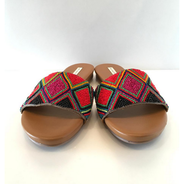 BEAMS(ビームス)の新品 ne Quittez pas (ヌキテパ) ビーズサンダル マルチ レディースの靴/シューズ(サンダル)の商品写真