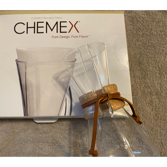 未使用　CHEMEX ケメックス コーヒーメーカー 3カップ用 ＆ フィルター
