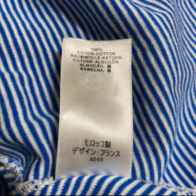 PETIT BATEAU(プチバトー)の【美品】　プチバトー　ボーダー　ワンピース　116 キッズ/ベビー/マタニティのキッズ服女の子用(90cm~)(ワンピース)の商品写真