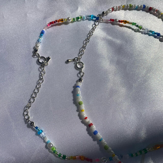 ZARA(ザラ)のbeads nacklace  ハンドメイドのアクセサリー(ネックレス)の商品写真