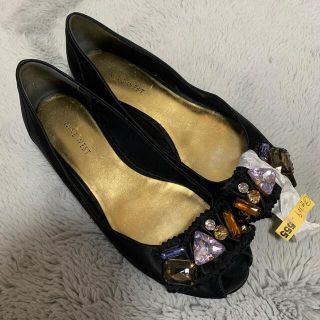 ナインウエスト(NINE WEST)のNINE WEST  パンプス　ビジュー　7 1/2(バレエシューズ)