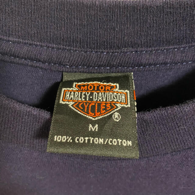 Harley Davidson(ハーレーダビッドソン)の90s 古着 ハーレーダビッドソン  USA製 バックプリント ビッグプリント メンズのトップス(Tシャツ/カットソー(半袖/袖なし))の商品写真