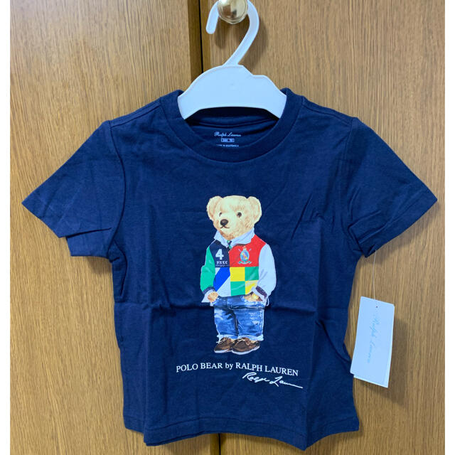 Ralph Lauren(ラルフローレン)の55%OFF ラルフローレン ポロベア Tシャツ 紺色 新作 新品 24M/90 キッズ/ベビー/マタニティのキッズ服男の子用(90cm~)(Tシャツ/カットソー)の商品写真