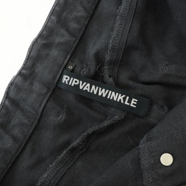 ripvanwinkle(リップヴァンウィンクル)のリップヴァンウィンクル 19AW デニムパンツ ジーンズ ペイント 5 L 黒 メンズのパンツ(デニム/ジーンズ)の商品写真