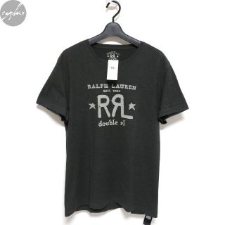 [新品]  RRL  ダブルアールエル ロゴ Tシャツ  半袖 ネイビー系