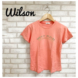 ウィルソン(wilson)のWilson レディース ロゴTシャツ L オレンジ トップス(Tシャツ(半袖/袖なし))