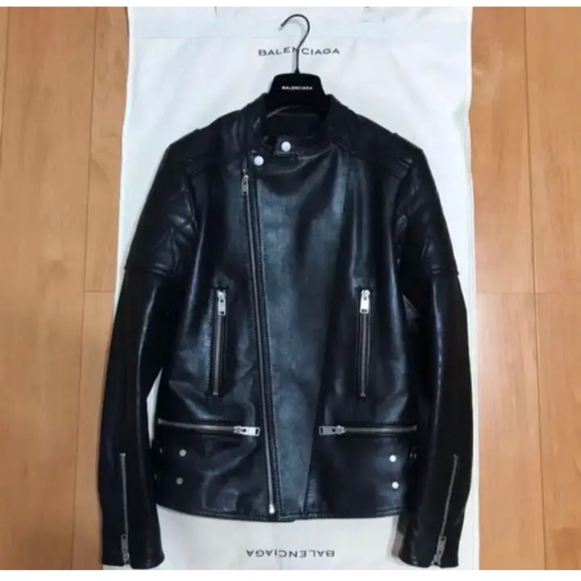 Balenciaga(バレンシアガ)のBALENCIAGA ライダース 美品 バレンシアガ メンズのジャケット/アウター(ライダースジャケット)の商品写真