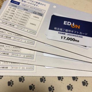 ④49000円分　エディオン　株主優待券(ショッピング)