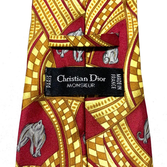 Christian Dior(クリスチャンディオール)の【良品】Christian Dior ネクタイ 総柄 スカーフ柄 フランス製 メンズのファッション小物(ネクタイ)の商品写真